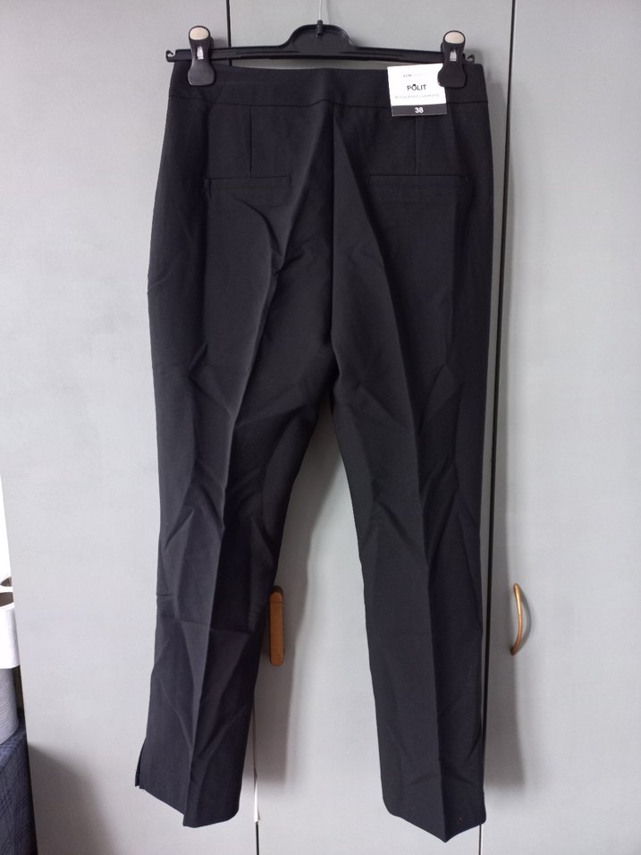 Lcw kadın Siyah Kumaş Kemerli Pantolon - Görsel 2