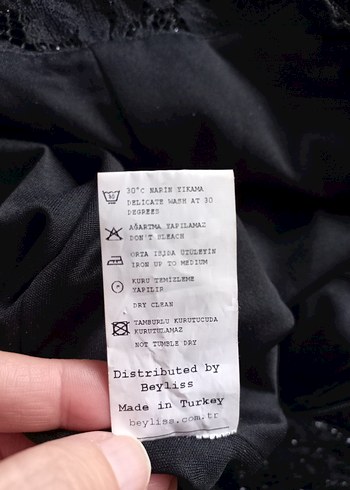 Siyah Dantel Abiye Elbise - Görsel 11