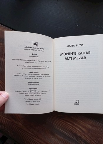 Mario Puzo - Münih'e Kadar 6 Mezar - Görsel 4