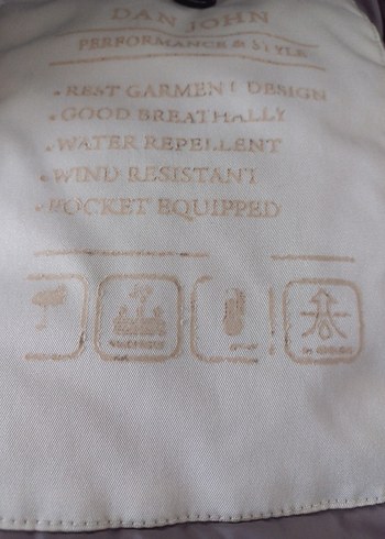 Dan John Beyaz Erkek Mont - Görsel 14