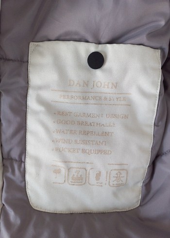 Dan John Beyaz Erkek Mont - Görsel 6