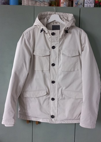 Dan John Beyaz Erkek Mont - Görsel 3