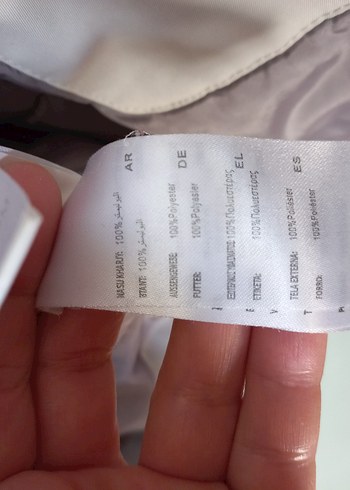 Dan John Beyaz Erkek Mont - Görsel 13