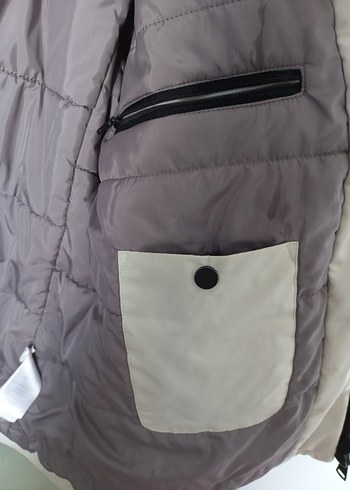 Dan John Beyaz Erkek Mont - Görsel 8