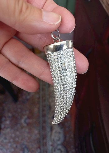 Taşlı Rock Punk Kadın Kolye Ucu - Görsel 4