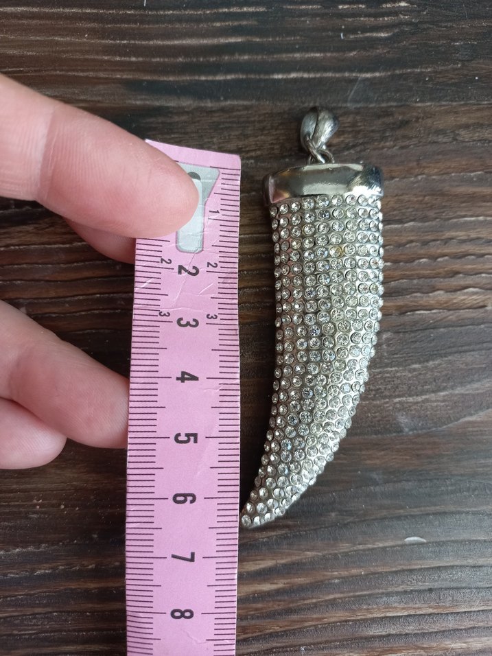 Taşlı Rock Punk Kadın Kolye Ucu - Görsel 5