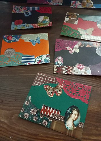 El Yapımı Retro Stil Kolaj Kartlar - Görsel 3