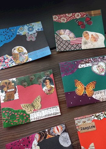 El Yapımı Retro Stil Kolaj Kartlar - Görsel 2