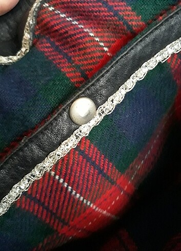 Zımba detaylı deri çanta - Görsel 10