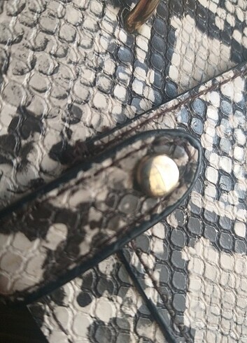 Yılan derisi Primark Leopar çanta - Görsel 3