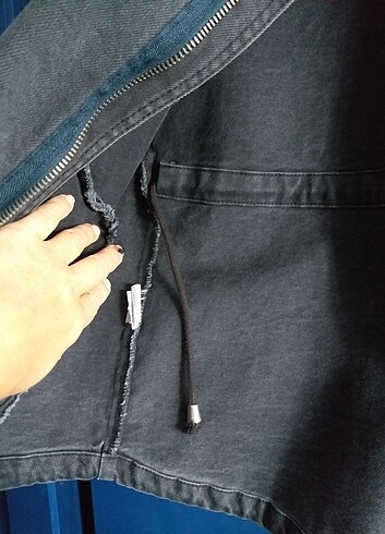 Siyah Jean ceket pul payet abiye - Görsel 5