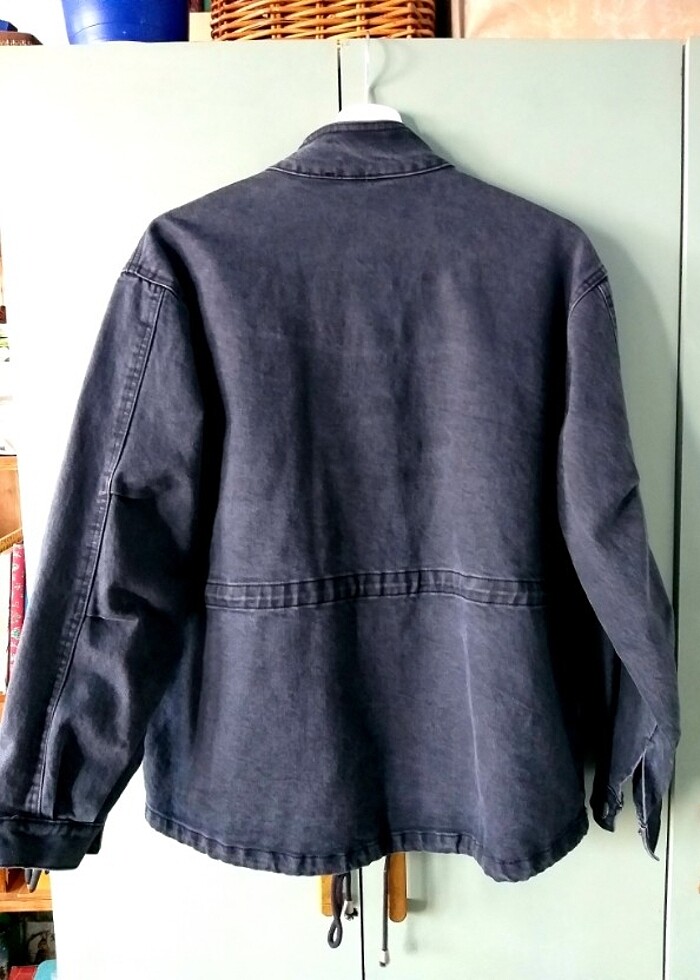 Siyah Jean ceket pul payet abiye - Görsel 3