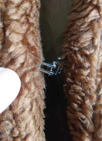 Pelüş ceket kaban - Görsel 7