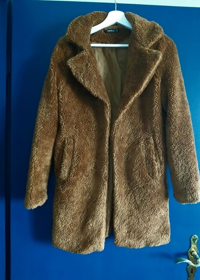 Pelüş ceket kaban - Görsel 3