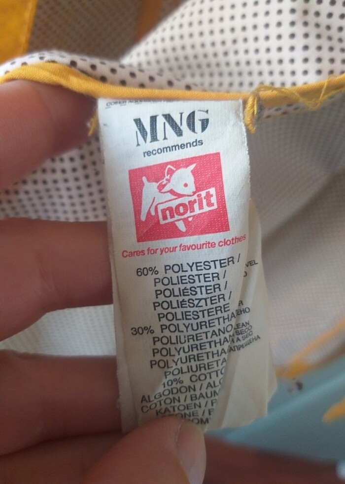 Mng sarı yağmurluk - Görsel 2