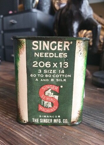 Beden Renk Vintage teneke metal kutu