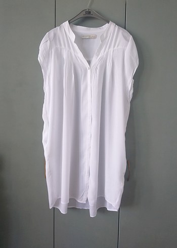 Beyaz Mudo bluz bol tunik hamile