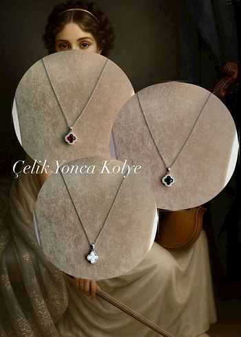 Accessorize Çelik Yonca Kolye