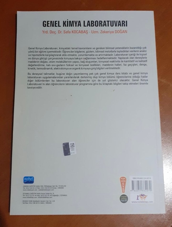 Genel Kimya Laboratuvarı Kitabı - Görsel 2