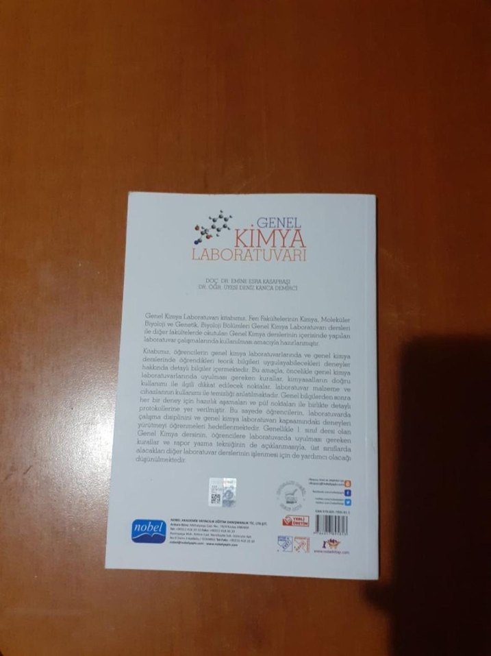 Genel Kimya Laboratuvarı Ders Kitabı - Görsel 2