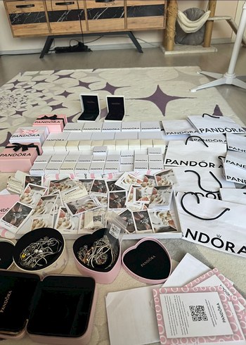 Pandora yuvarlak gül işlemeli charm - Görsel 3