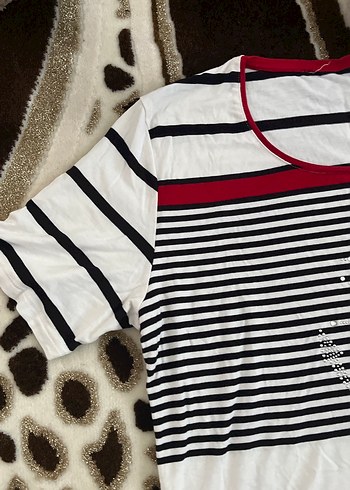 Nakışlı Payetli Siyah Hamile Bluzu - Görsel 3