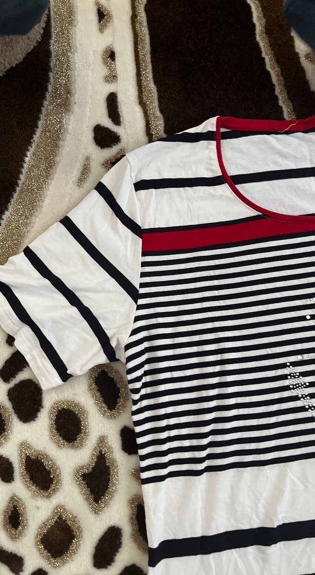 Nakışlı Payetli Siyah Hamile Bluzu - Görsel 3