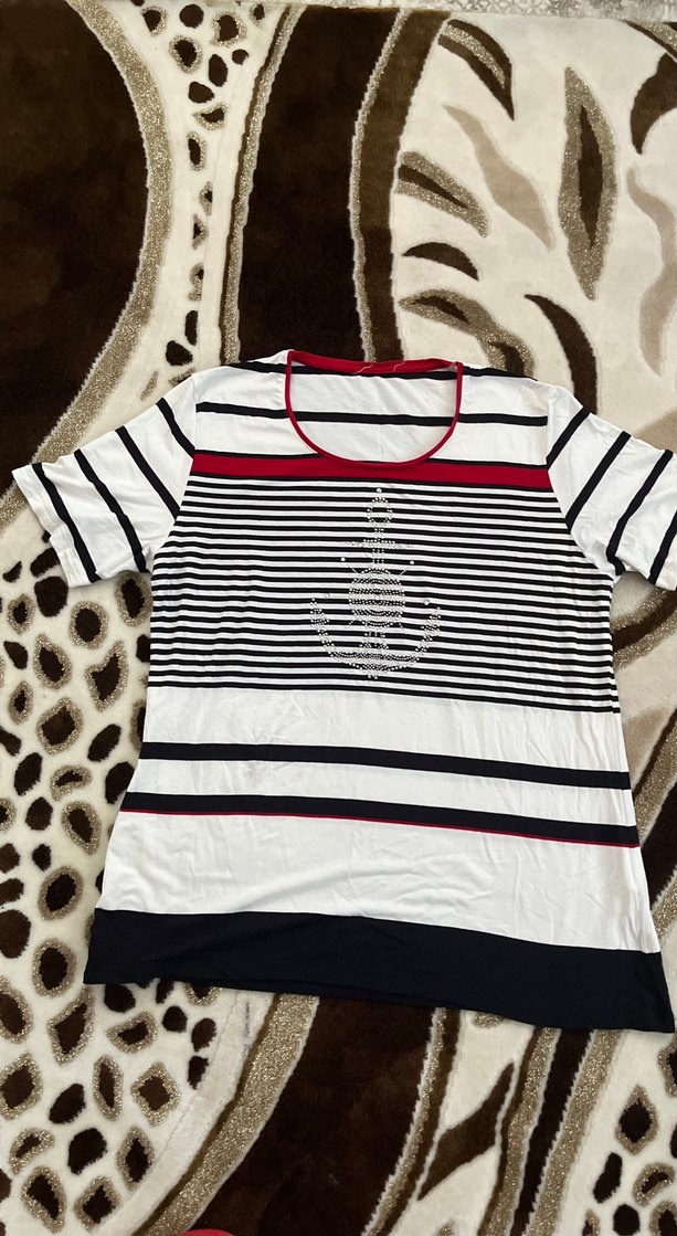 Nakışlı Payetli Siyah Hamile Bluzu - Görsel 2