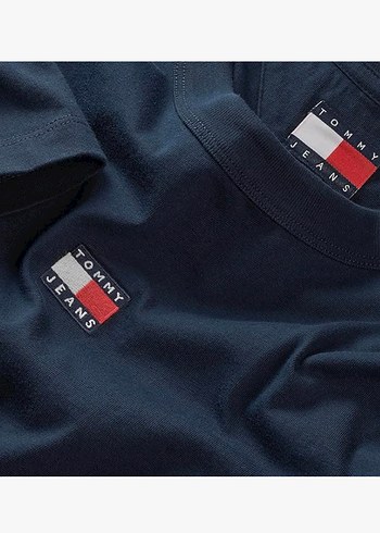 Tommy Hilfiger Lacivert Basic Kadın Tişört - Görsel 2