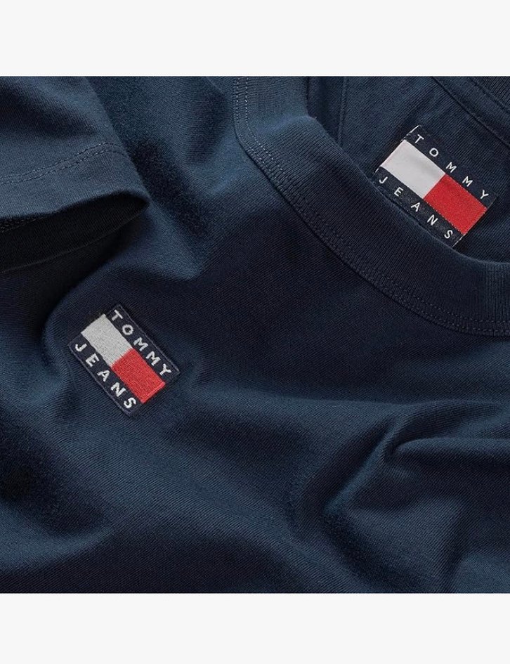Tommy Hilfiger Lacivert Basic Kadın Tişört - Görsel 2