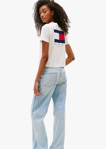 Tommy Hilfiger Beyaz Tişört - Görsel 2