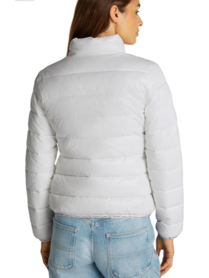 Tommy Hilfiger Beyaz Fermuarlı Kadın Mont - Görsel 2