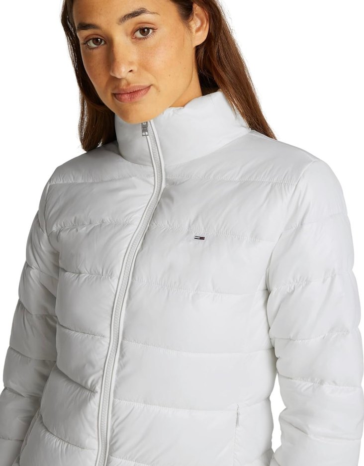 Tommy Hilfiger Beyaz Fermuarlı Kadın Mont - Görsel 3