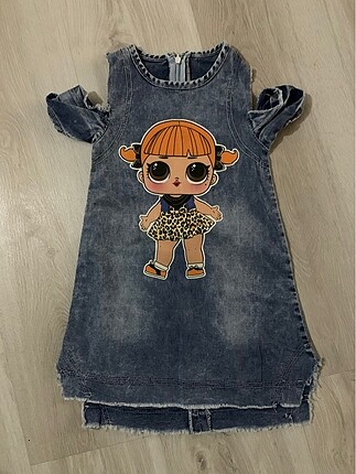 Lol bebek denim elbise