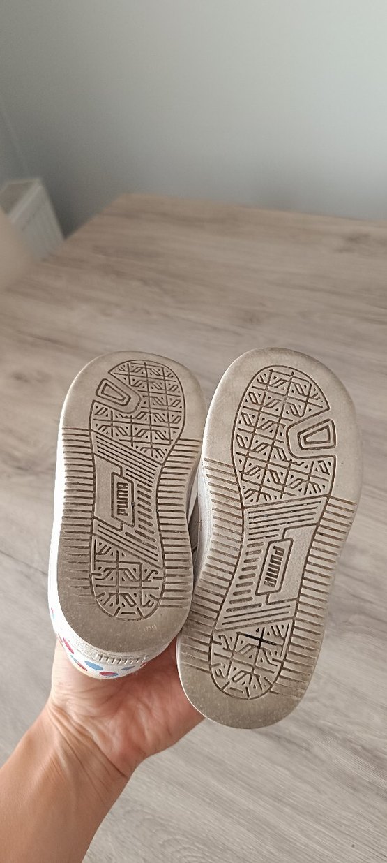 Kız Çocuk Beyaz Sneaker, Cırt Cırtlı - Görsel 4