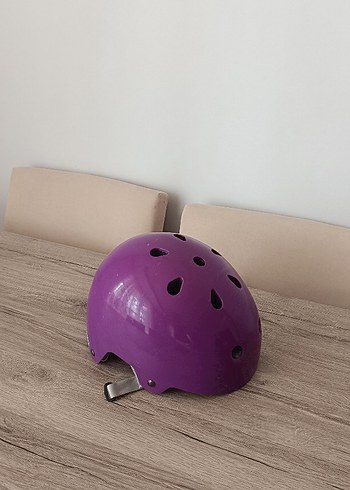 Mor Velcro Kaykay Kaskı - Görsel 2