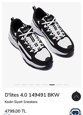 Skechers Kadın siyah sneakers spor ayakkabı