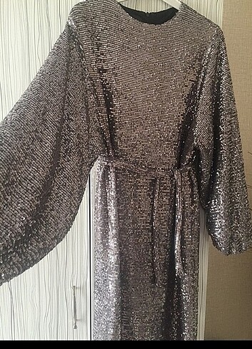 Suud Collection Suud Collection payetli gece elbisesi pullu abiye