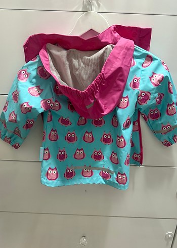 Kız Çocuk Renkli Desenli Yağmurluk - Görsel 3