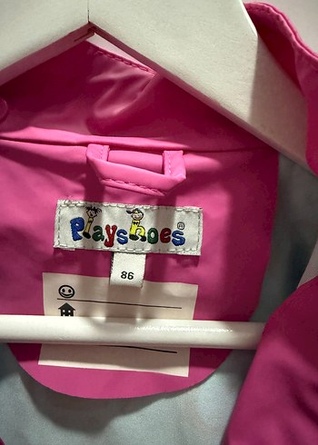 Kız Çocuk Renkli Desenli Yağmurluk - Görsel 4