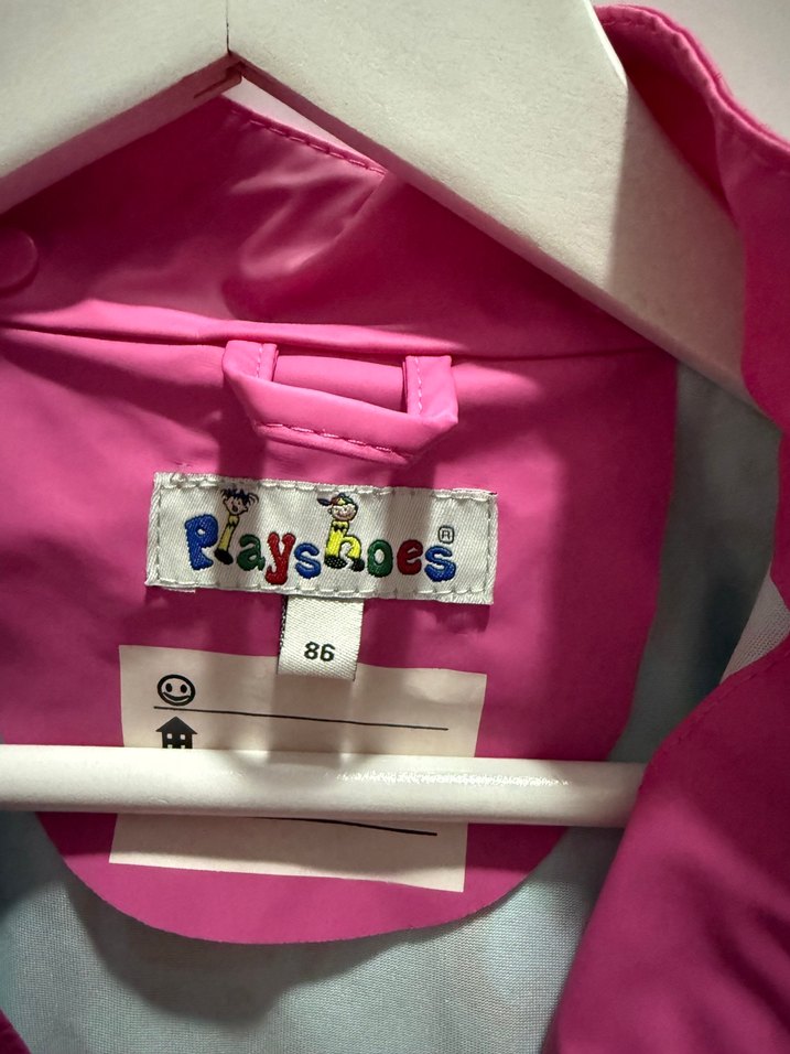 Kız Çocuk Renkli Desenli Yağmurluk - Görsel 4