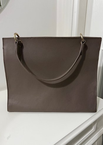 Deri Kadın Çanta Tokalı Modern Klasik - Görsel 3