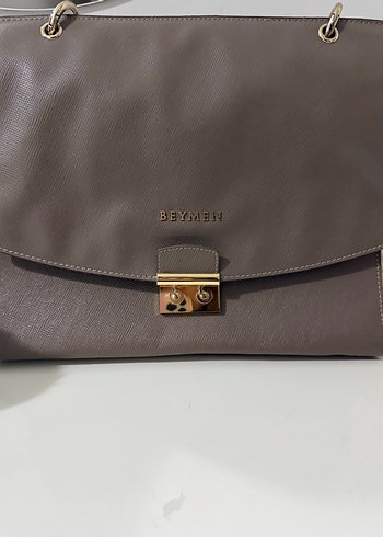 Deri Kadın Çanta Tokalı Modern Klasik - Görsel 7