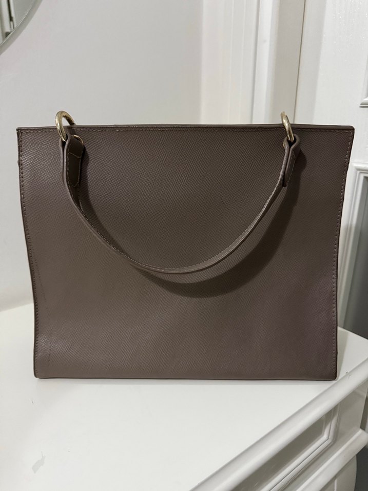 Deri Kadın Çanta Tokalı Modern Klasik - Görsel 3