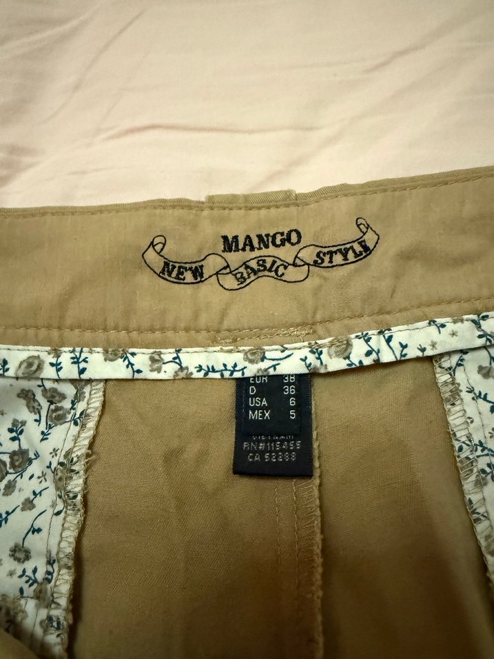 Kadın Haki Mini Şort Rahat Kesim - Görsel 3