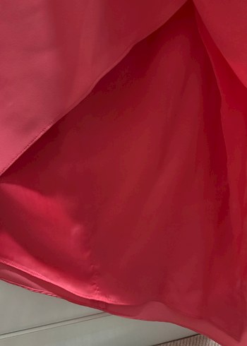 Pembe Midi Drapeli Kadın Etek - Görsel 4