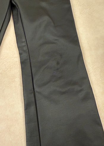 Siyah çocuk suni Deri  Pantolon - Görsel 5