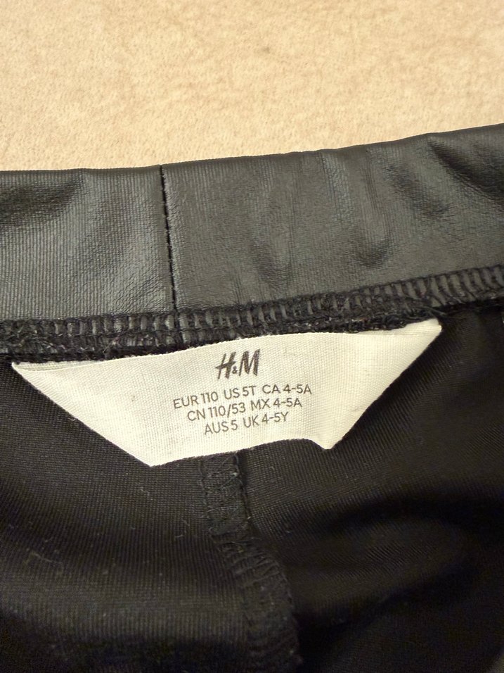 Siyah çocuk suni Deri  Pantolon - Görsel 3