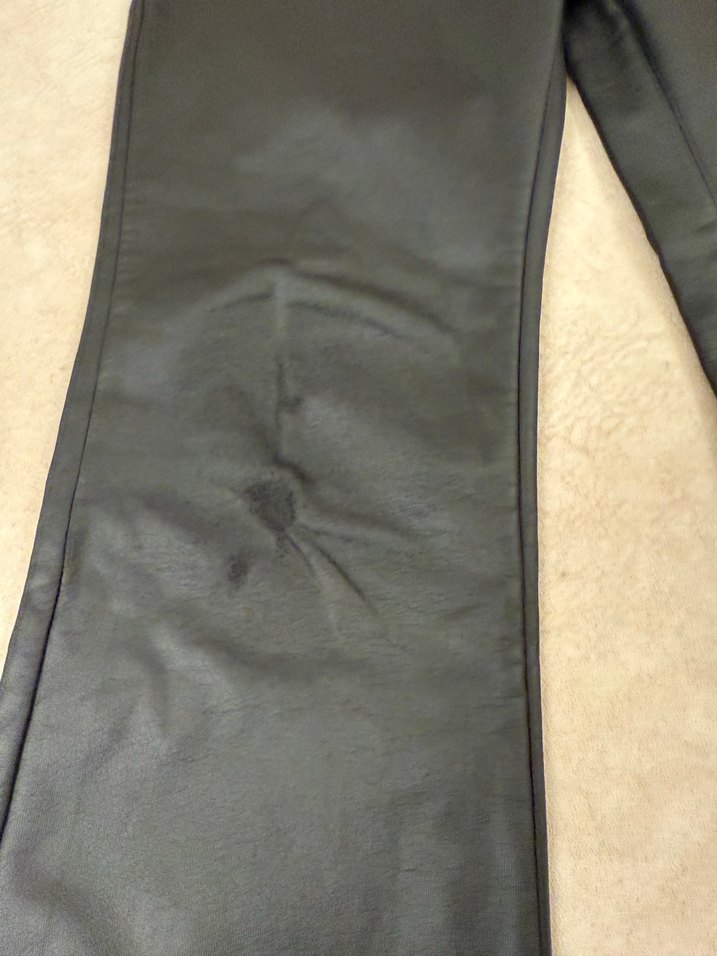 Siyah çocuk suni Deri  Pantolon - Görsel 4