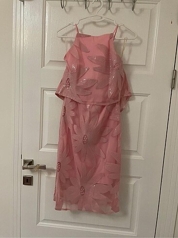 Y-London Pembe payetli elbise